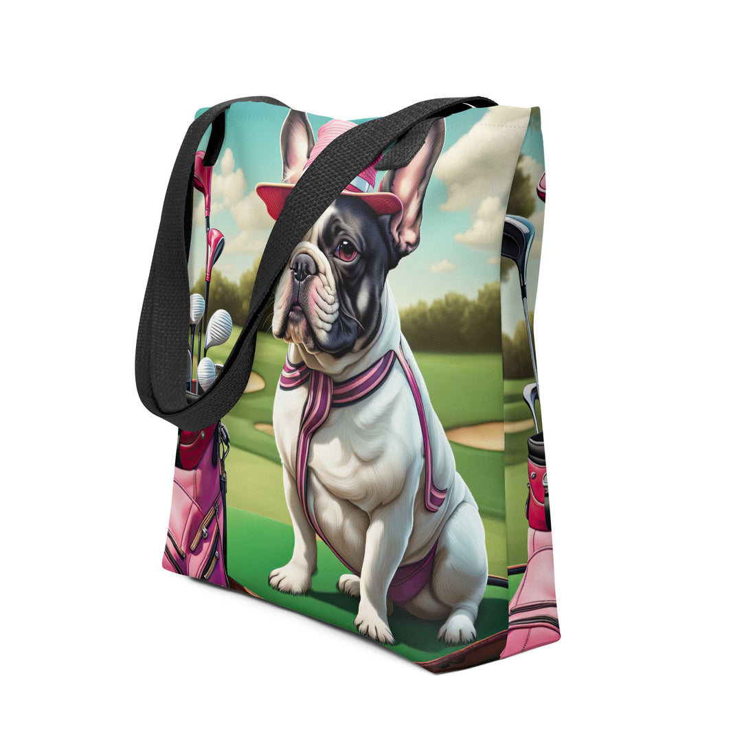 Tote bag-French Bulldog Golfer V13