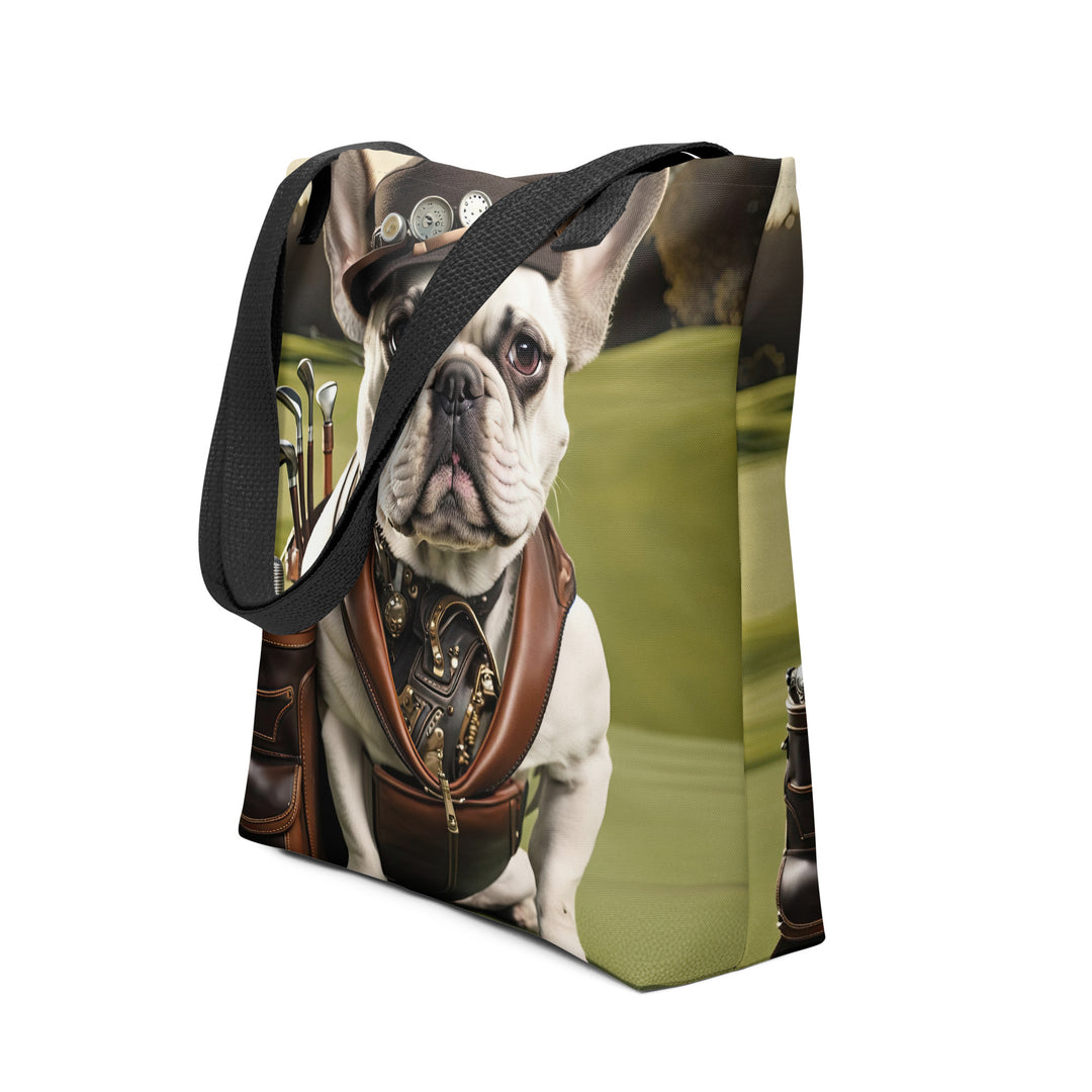 Tote bag-French Bulldog Golfer V17