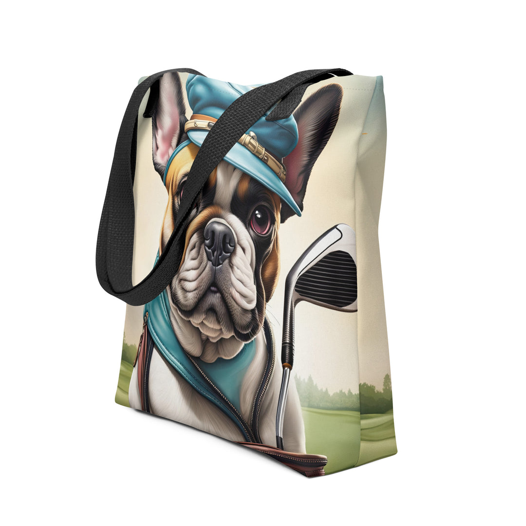 Tote bag-French Bulldog Golfer V18