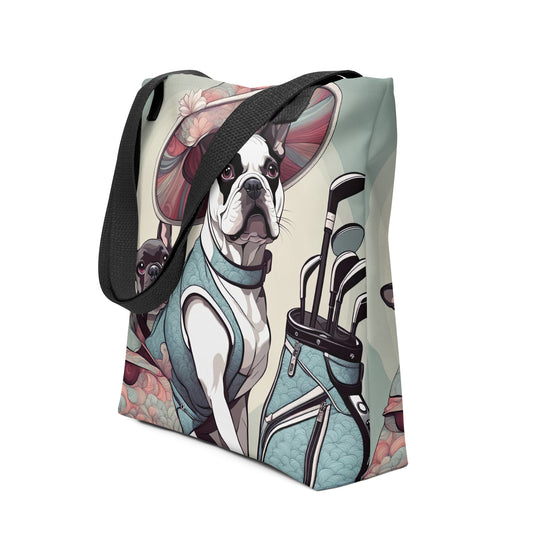 Tote bag-French Bulldog Golfer V21