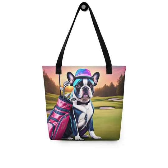 Tote bag-French Bulldog Golfer V29