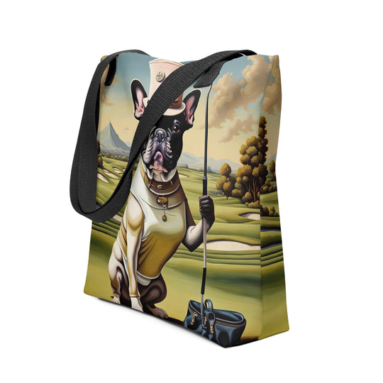 Tote bag-French Bulldog Golfer V31