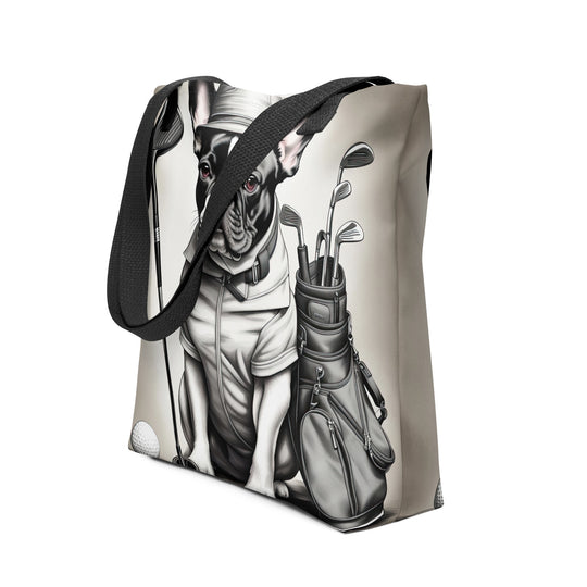 Tote bag-French Bulldog Golfer V32