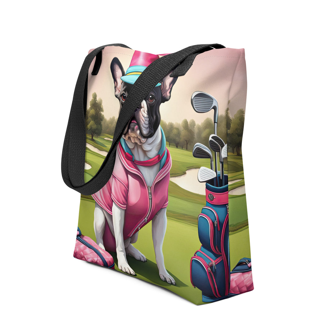 Tote bag-French Bulldog Golfer V35