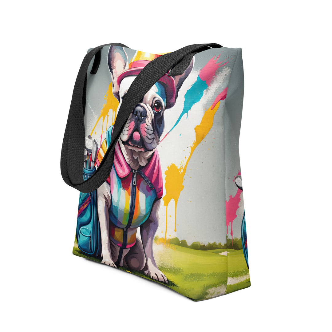 Tote bag-French Bulldog Golfer V40