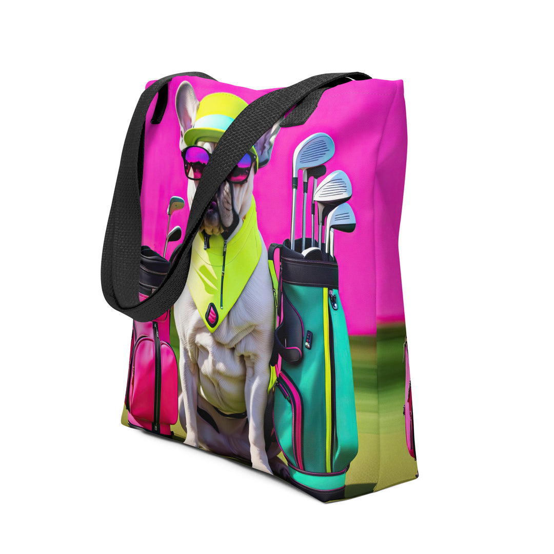 Tote bag-French Bulldog Golfer V42