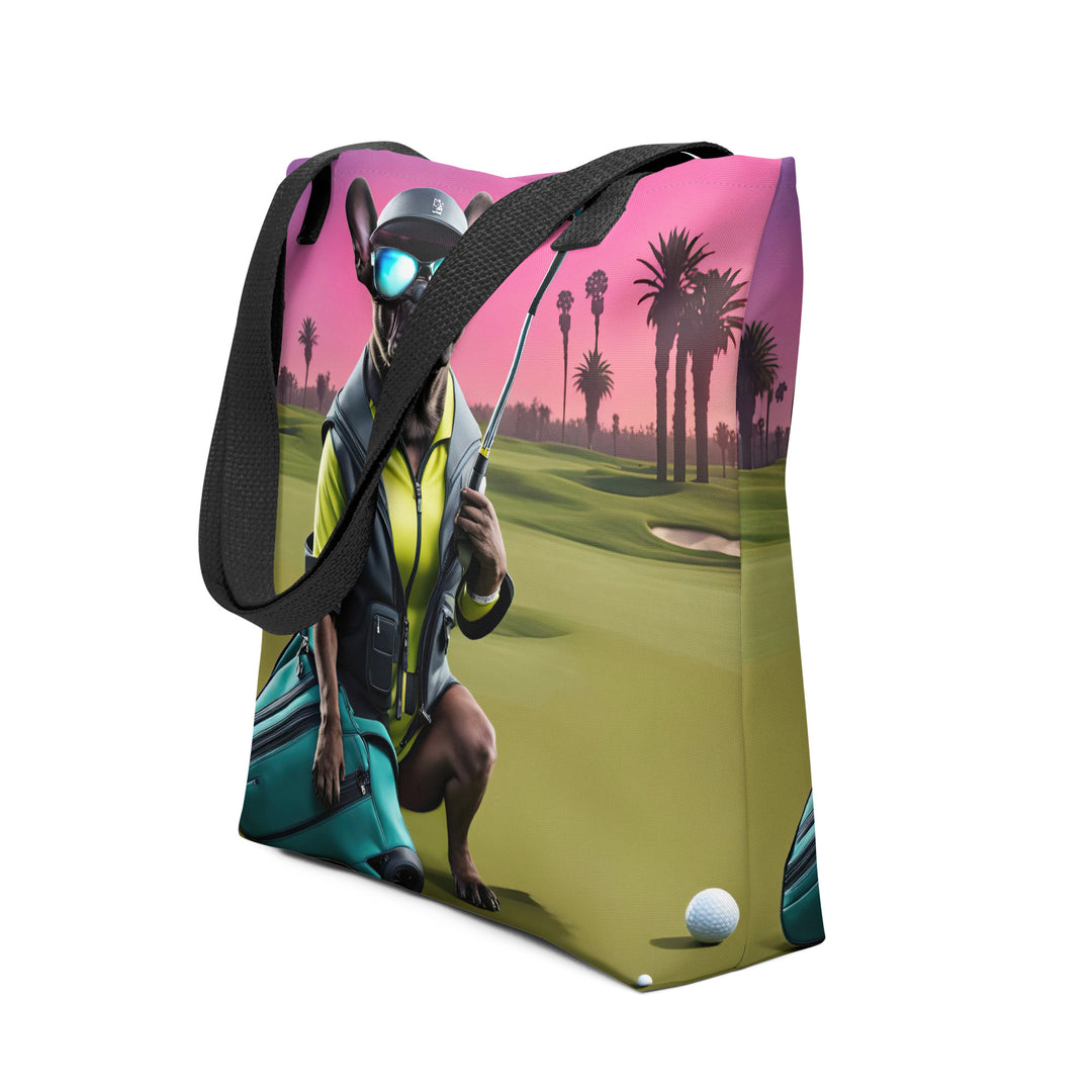 Tote bag-French Bulldog Golfer V46