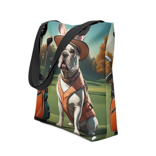 Tote bag-French Bulldog Golfer V47