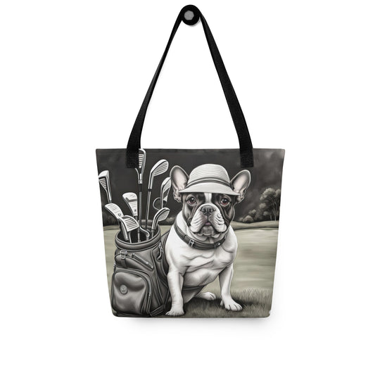 Tote bag-French Bulldog Golfer V58