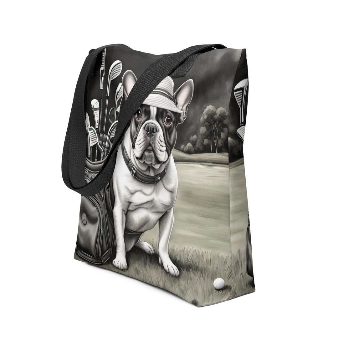 Tote bag-French Bulldog Golfer V58