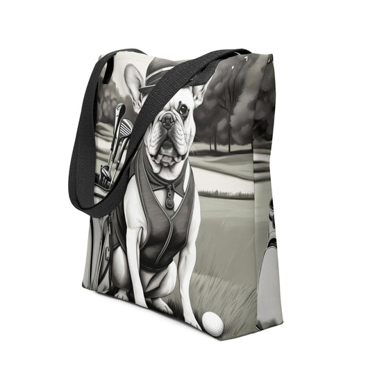 Tote bag-French Bulldog Golfer V59