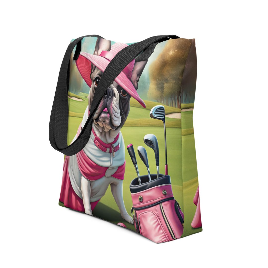 Tote bag-French Bulldog Golfer V61