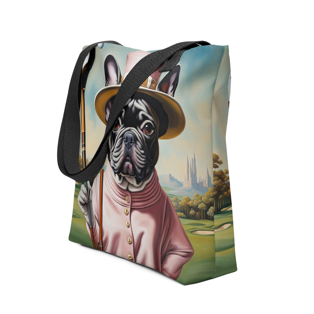 Tote bag-French Bulldog Golfer V69