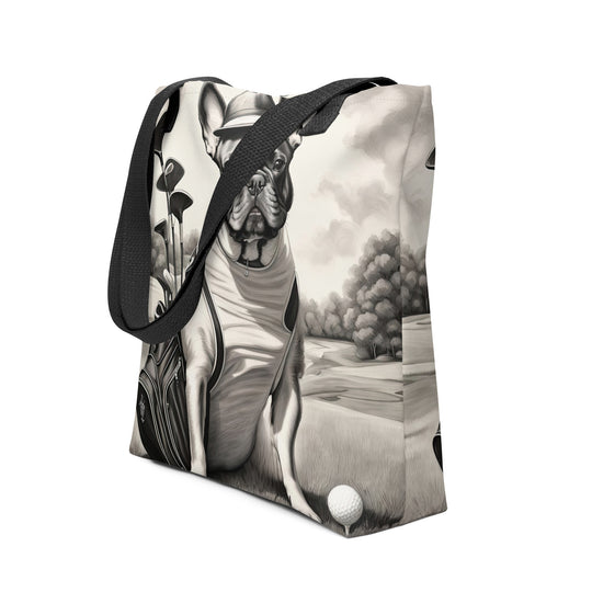 Tote bag-French Bulldog Golfer V70