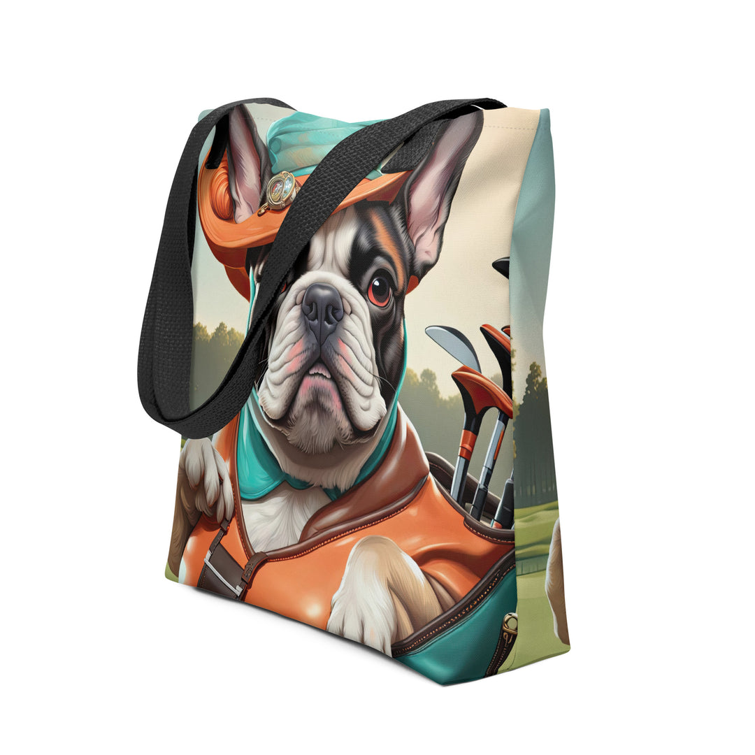 Tote bag-French Bulldog Golfer V71