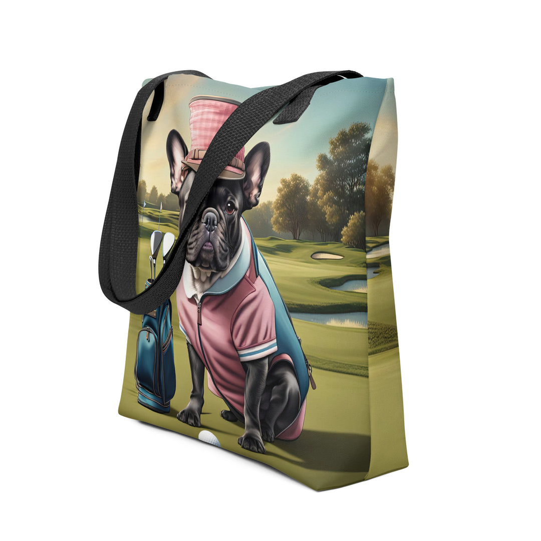 Tote bag-French Bulldog Golfer V72