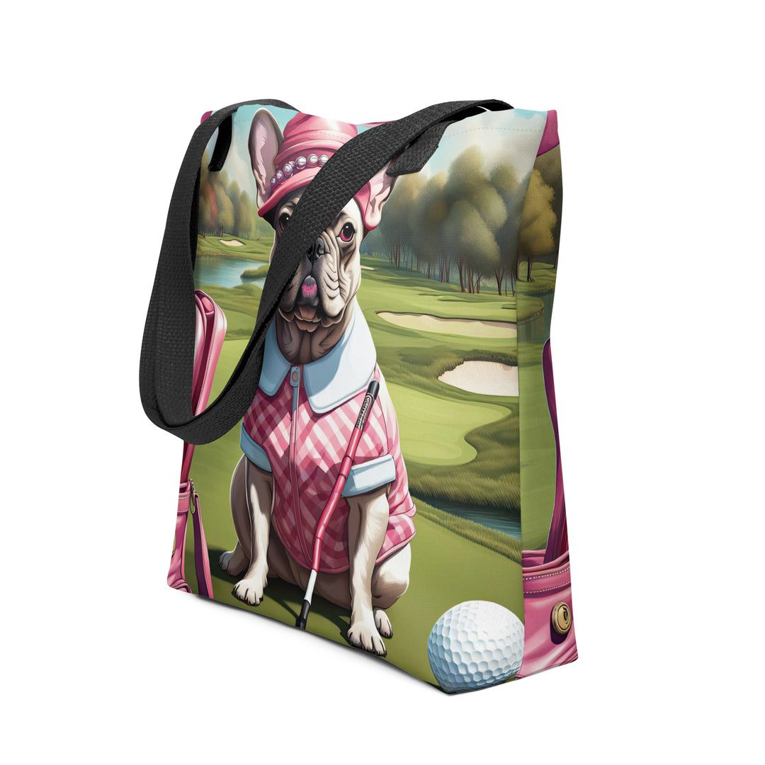 Tote bag-French Bulldog Golfer V73