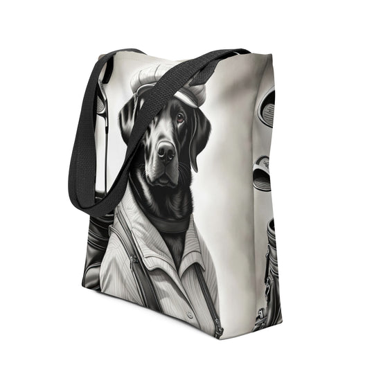 Tote bag- Labrador Retriever Golfer-V4