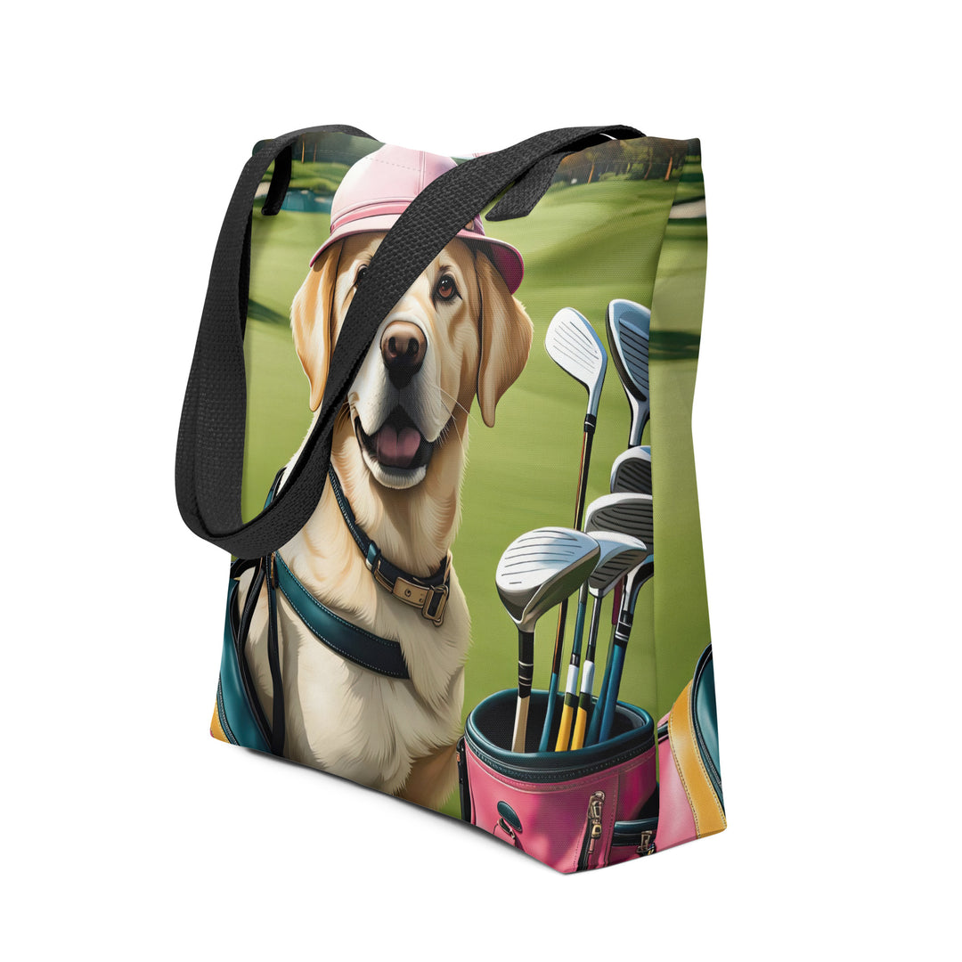 Tote bag- Labrador Retriever Golfer V11