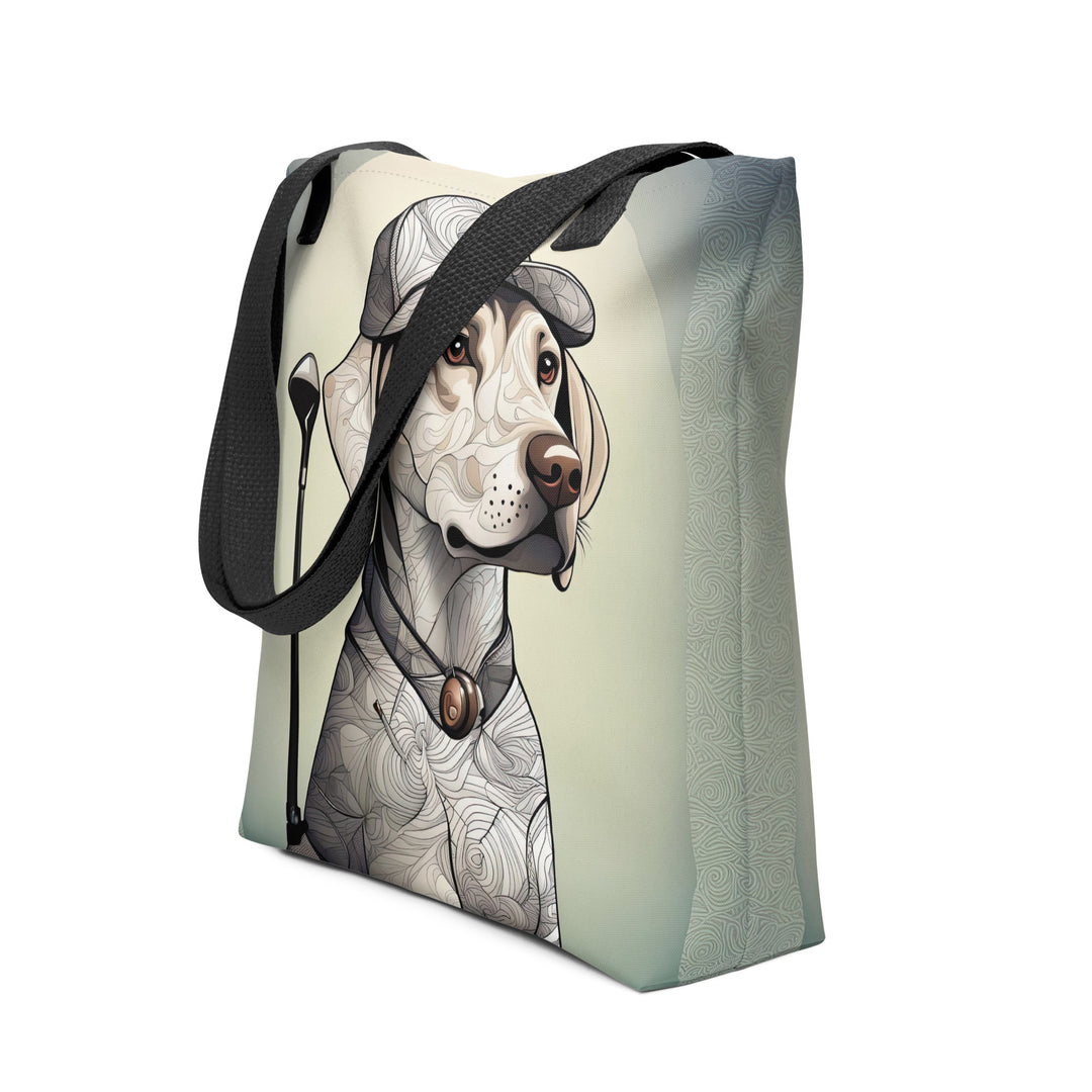 Tote bag-Labrador Retriever Golfer V20