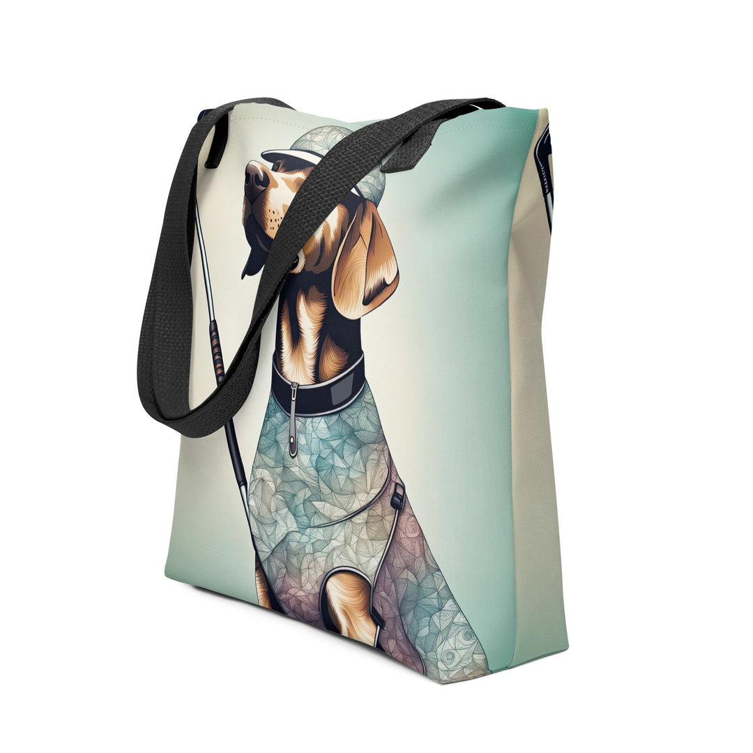 Tote bag-Labrador Retriever Golfer V21