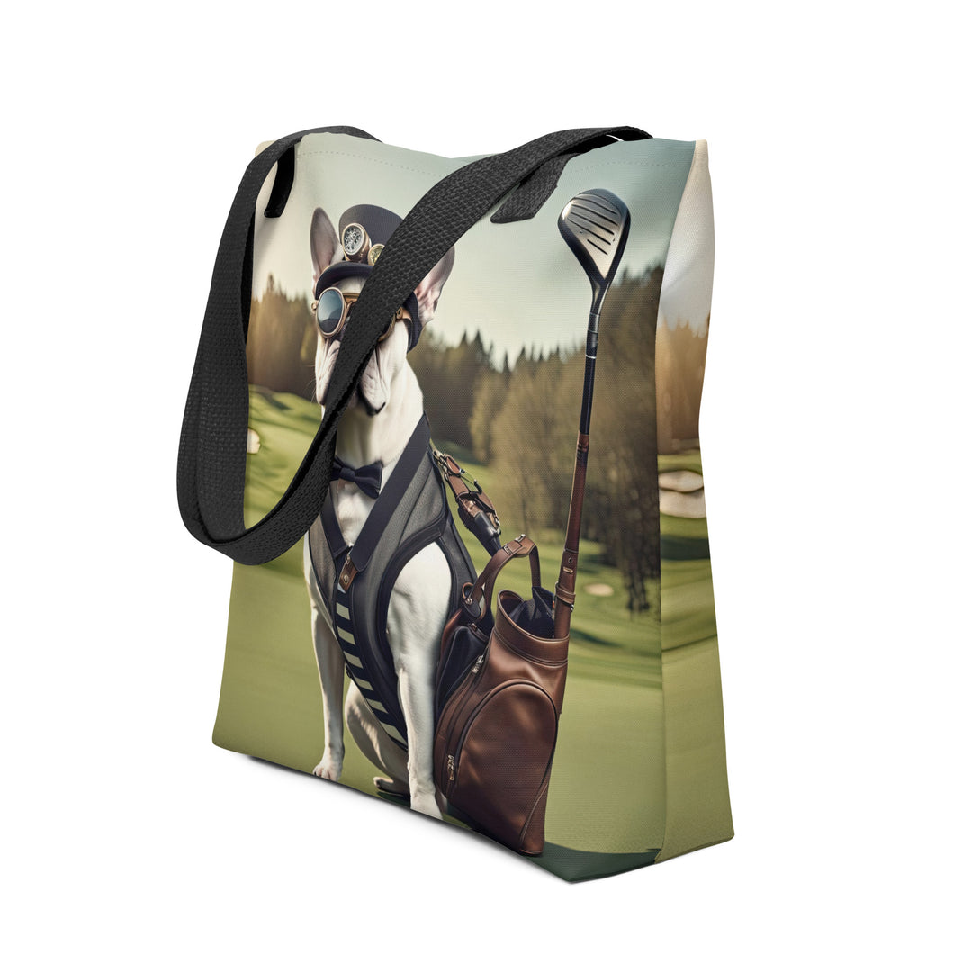 Tote bag-French Bulldog Golfer V43