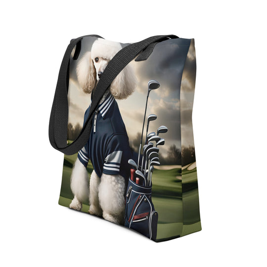 Tote bag-Poodle Golfer V3