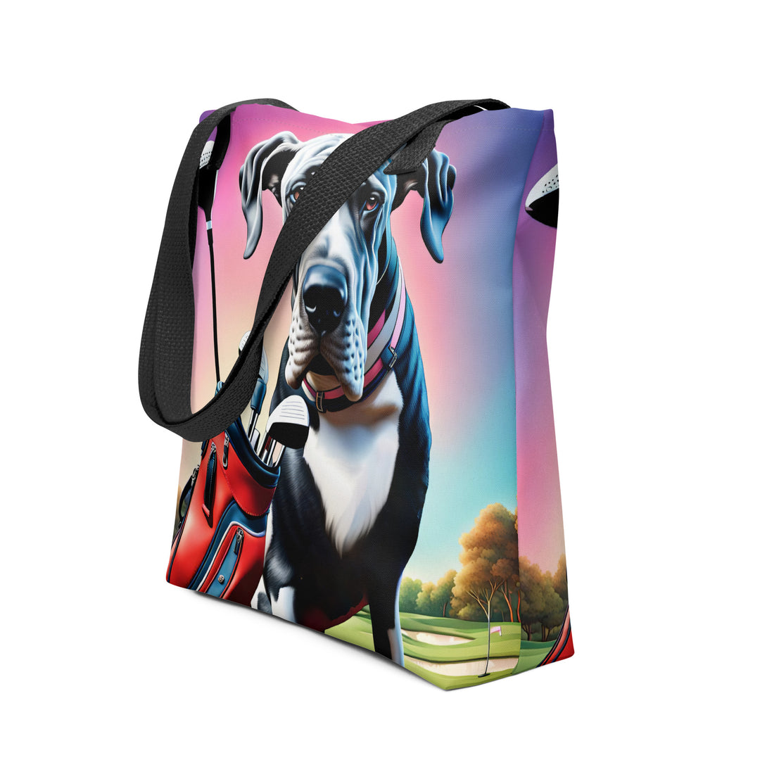 Tote bag-Great Dane Golfer V2