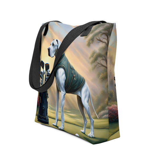 Tote bag-Great Dane Golfer V4