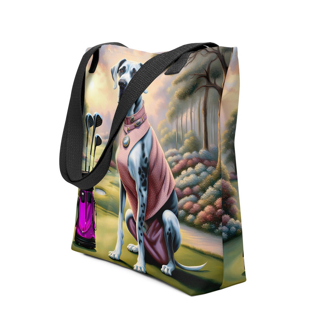 Tote bag-Great Dane Golfer V5