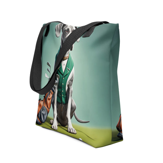 Tote bag-Great Dane Golfer V6