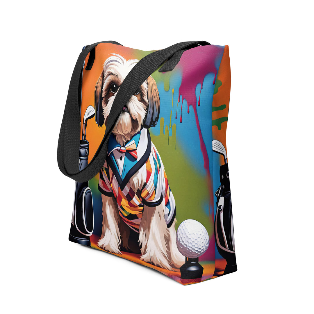 Tote bag-Shih Tzu Golfer