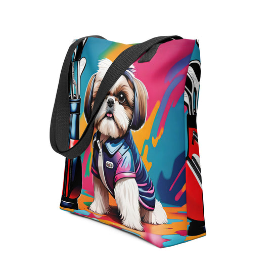 Tote bag-Shih Tzu Golfer V4