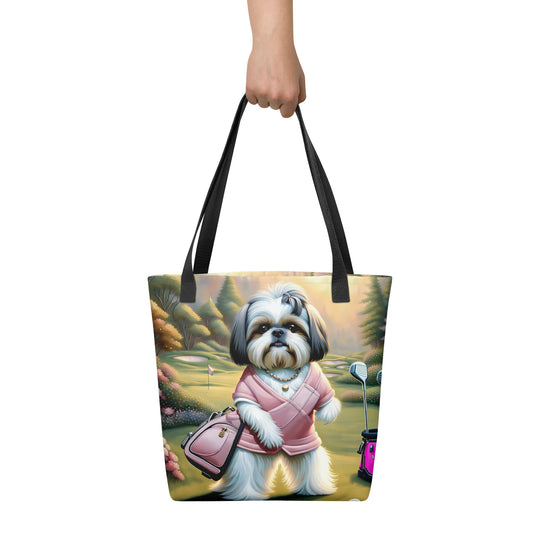 Tote bag-Shih Tzu Golfer V5