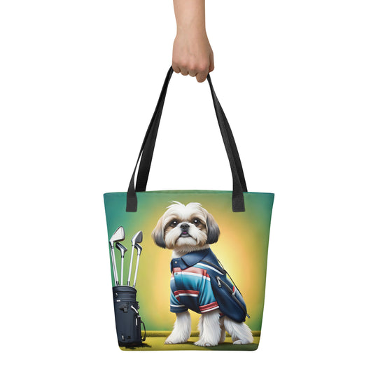 Tote bag-Shih Tzu Golfer V6