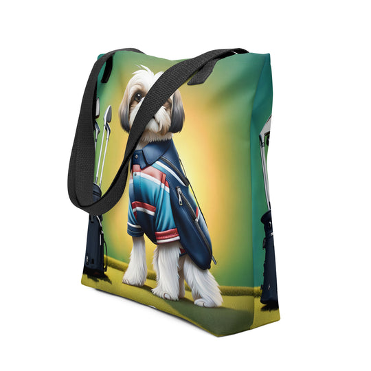 Tote bag-Shih Tzu Golfer V6