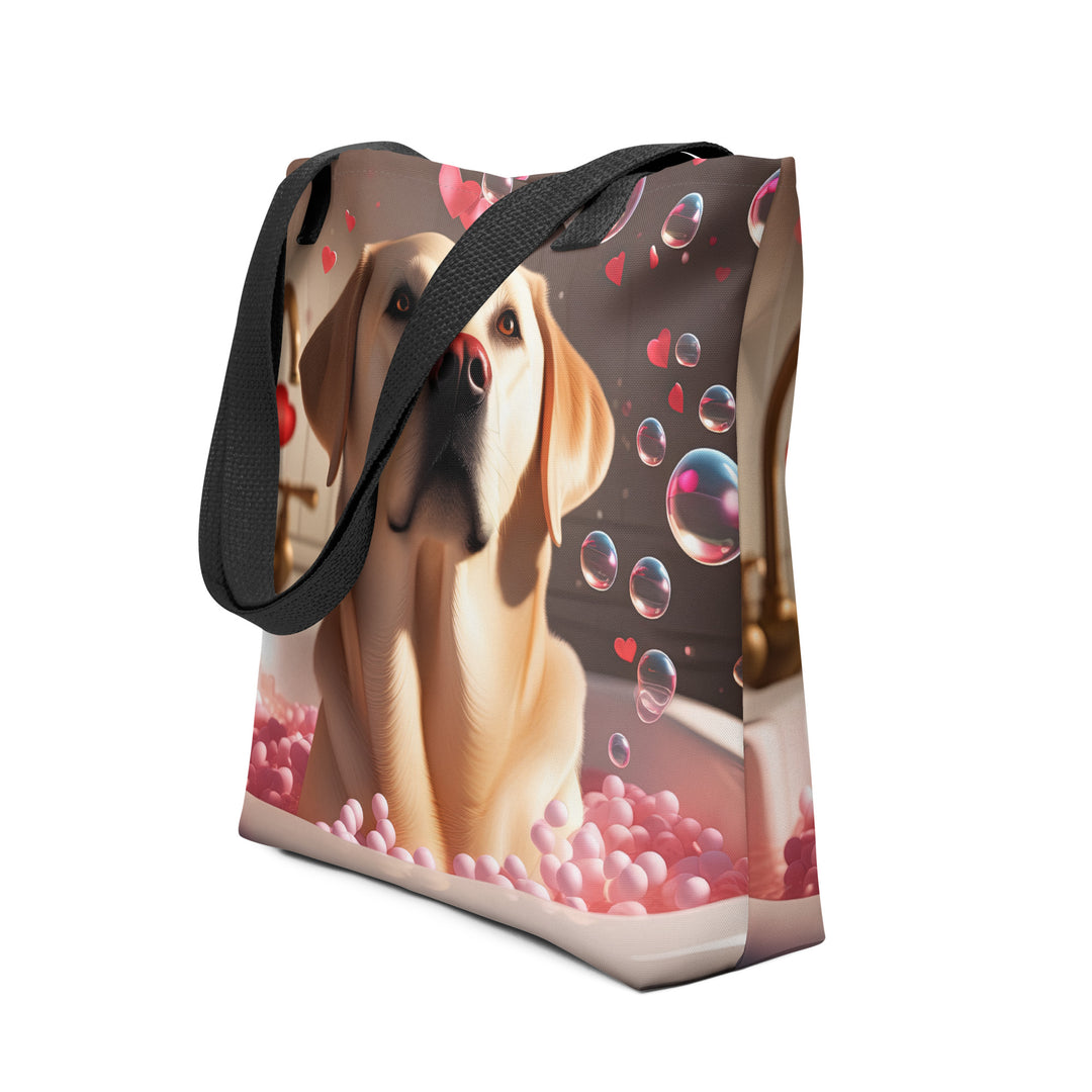 Tote bag-Labrador Retriever Romantic