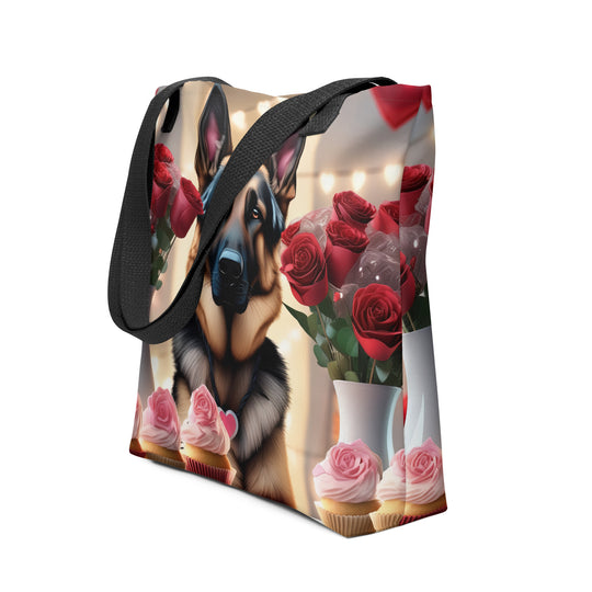 Tote bag-German Shepherd Romantic V2