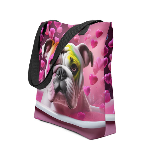 Tote bag-Bulldog Romantic V2