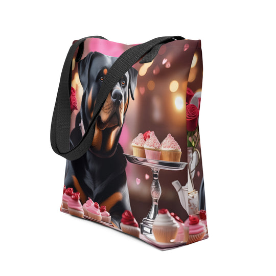Tote bag-Rottweiler Romantic V2