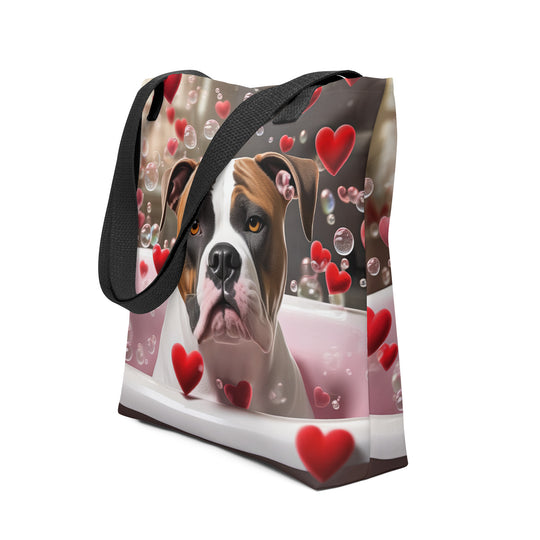 Tote bag-American Bulldog Romantic V3