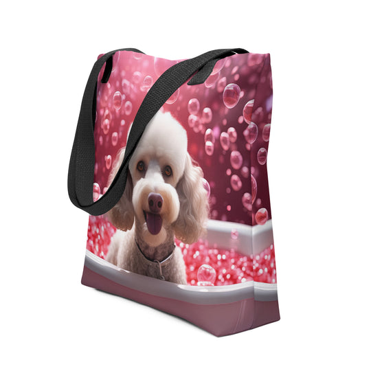 Tote bag-Poodle  Romantic V3