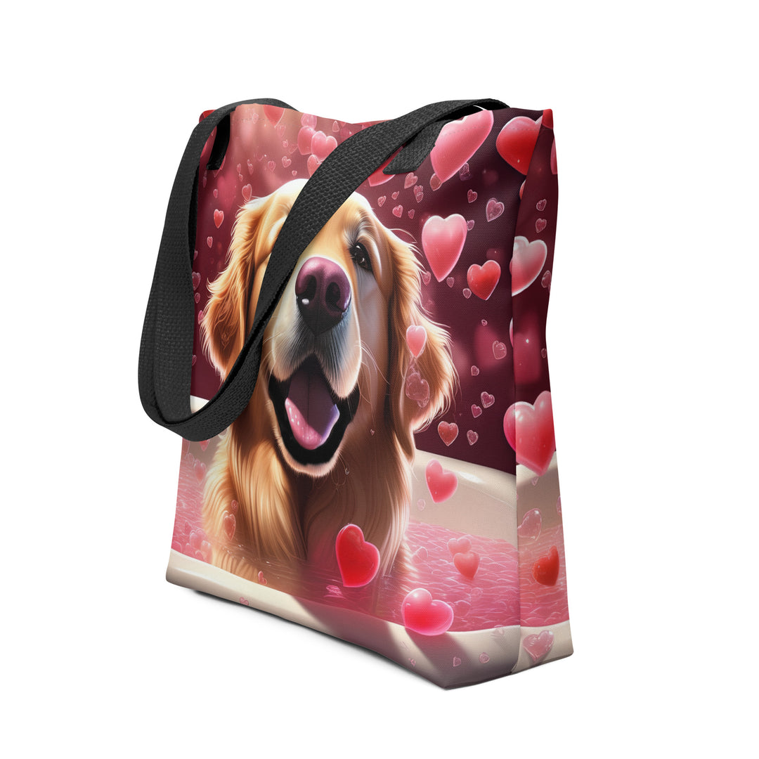 Tote bag-Golden Retriever Romantic V3