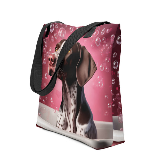 Tote bag-German Shorthaired Pointer Romantic