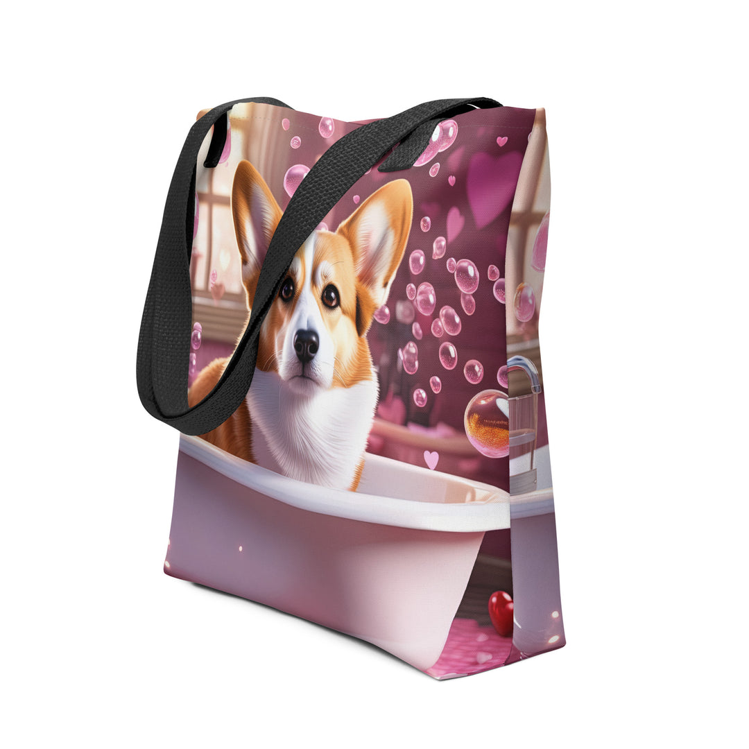 Tote bag-Pembroke Welsh Corgi Romantic