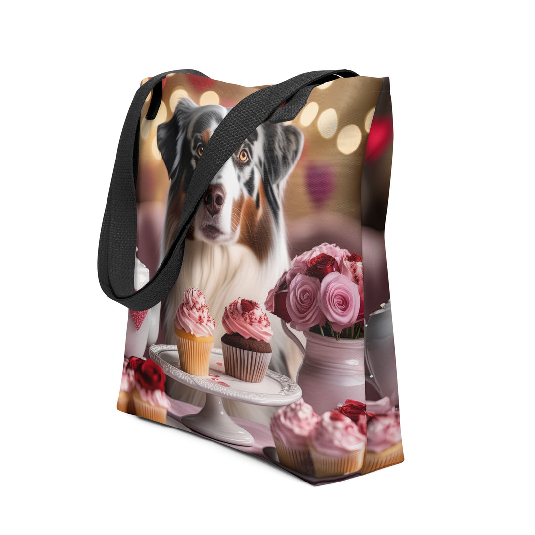 Tote bag-Australian Shepherd Romantic V2