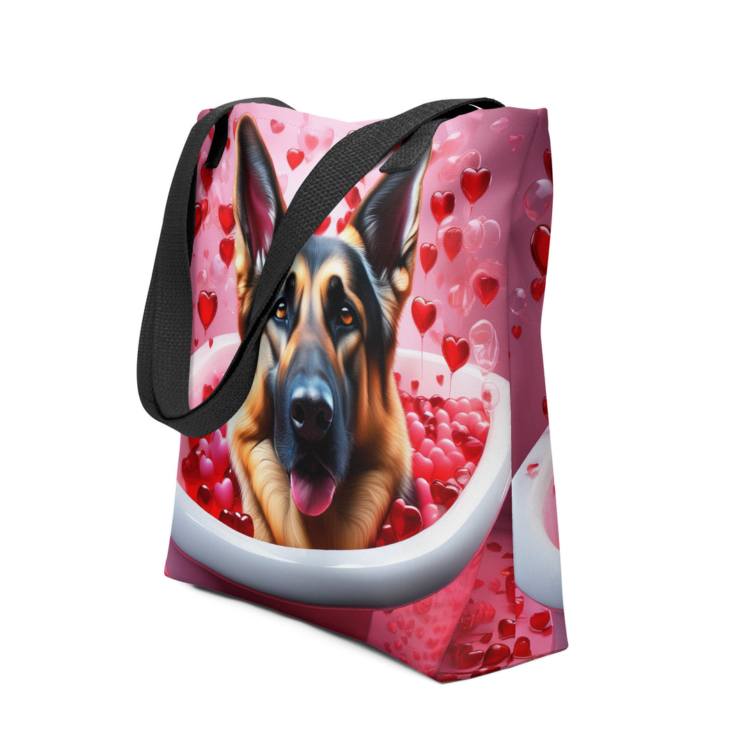 Tote bag-German Shepherd Romantic V3