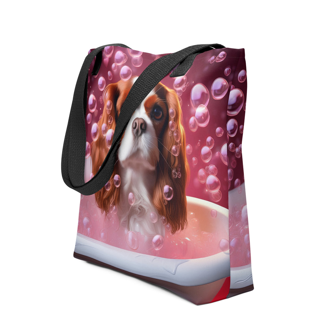 Tote bag-Cavalier King Charles Spaniel Romantic