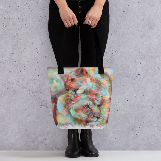 Tote bag - Lioness w cub