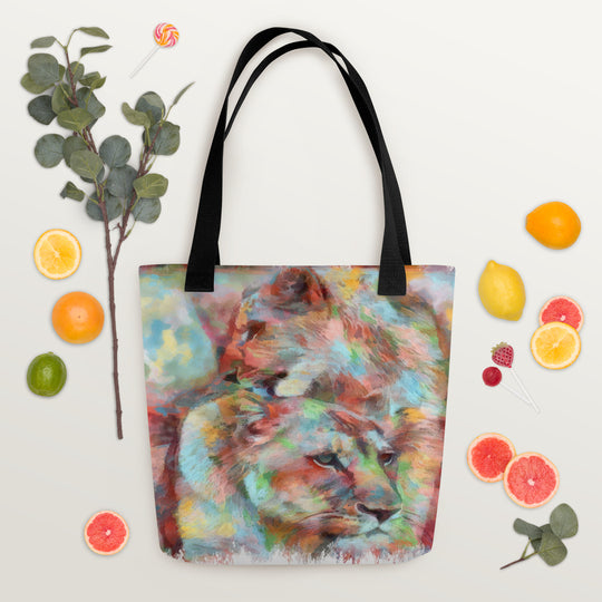 Tote bag - Lioness w cub